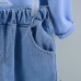 【12M-5Y】Boys Cartoon Print Long Sleeve Sweatshirt And Denim Pants Set