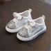 Girl Cute Sequins Solid Color Bowknot Casual Shoes