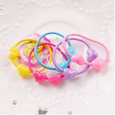 Double Beads Cartoon Children’s Hair Ring Candy Color Children’s Head Rope Hair Band Rubber Band Hair Accessories