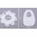 Cotton Lace Female Baby Bib Princess Bib Saliva Towel 360 Degree Rotation Child Fake Collar Decoration  Color  U  shaped Apricot